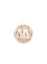 Main View - Click To Enlarge - SHISHI - Glitter Pattern Matte Glass Ball Ornament – Gold