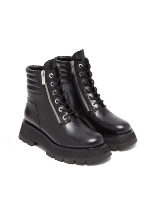 Detail View - Click To Enlarge - 3.1 PHILLIP LIM - 'KATE' Lug Sole Leather Combat Boots