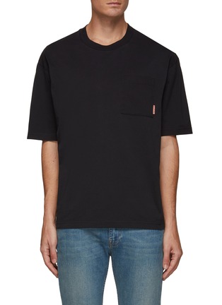Main View - Click To Enlarge - ACNE STUDIOS - POCKET PINK LABEL T-SHIRT