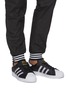 Figure View - Click To Enlarge - ADIDAS - 'Superstar' Trefoil Stripe Lace Up Sneakers