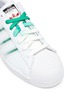 Detail View - Click To Enlarge - ADIDAS - Superstar' Gradient Lace Three Stripe Lace Up Sneakers