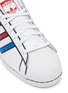Detail View - Click To Enlarge - ADIDAS - 'Superstar' Three Stripe Lace Up Sneakers
