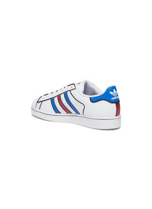  - ADIDAS - 'Superstar' Three Stripe Lace Up Sneakers
