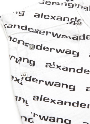  - ALEXANDER WANG - Logo Print Straight Leg Jeans