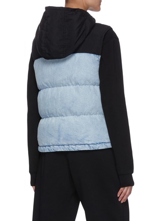 Back View - Click To Enlarge - ALEXANDER WANG - Contrast Panel Hood Puffer Vest