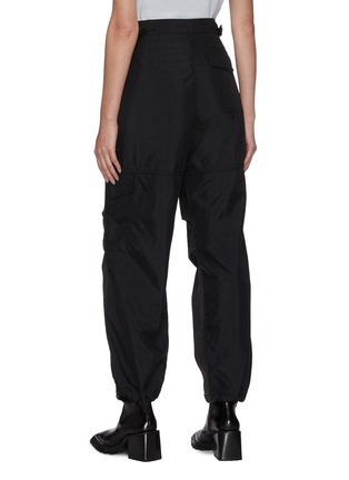 Back View - Click To Enlarge - ALEXANDER WANG - Contrast Panel Hybrid Baggy Jeans