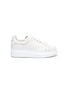Main View - Click To Enlarge - ALEXANDER MCQUEEN - KIDS OVERSIZED SNEAKER' IN LEATHER