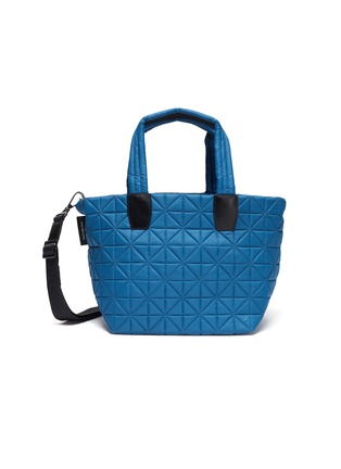 Main View - Click To Enlarge - VEECOLLECTIVE - Vee Tote' Geometric Panel Recycled Nylon Small Tote