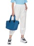 Figure View - Click To Enlarge - VEECOLLECTIVE - Vee Tote' Geometric Panel Recycled Nylon Small Tote