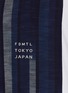  - FDMTL - Striped Kasuri Panel Crewneck T-shirt