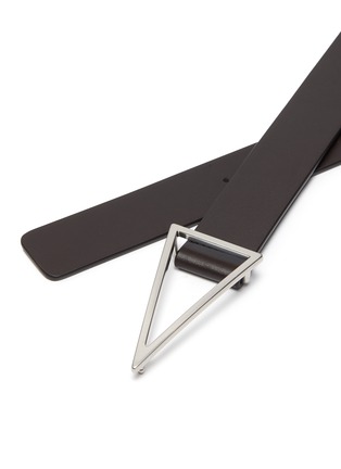 Detail View - Click To Enlarge - BOTTEGA VENETA - Triangle buckle leather belt