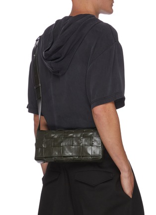 Figure View - Click To Enlarge - BOTTEGA VENETA - PORTATUTTO' Intrecciato Leather Crossbody Bag