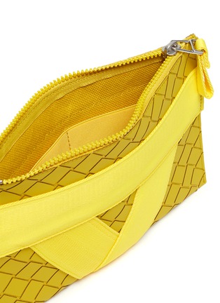 Detail View - Click To Enlarge - BOTTEGA VENETA - Textile panel textured rubber medium pouch