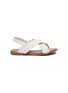 Main View - Click To Enlarge - AGE OF INNOCENCE - Lexi' Ruffle Criss-cross Strap Slingback Kids Sandals