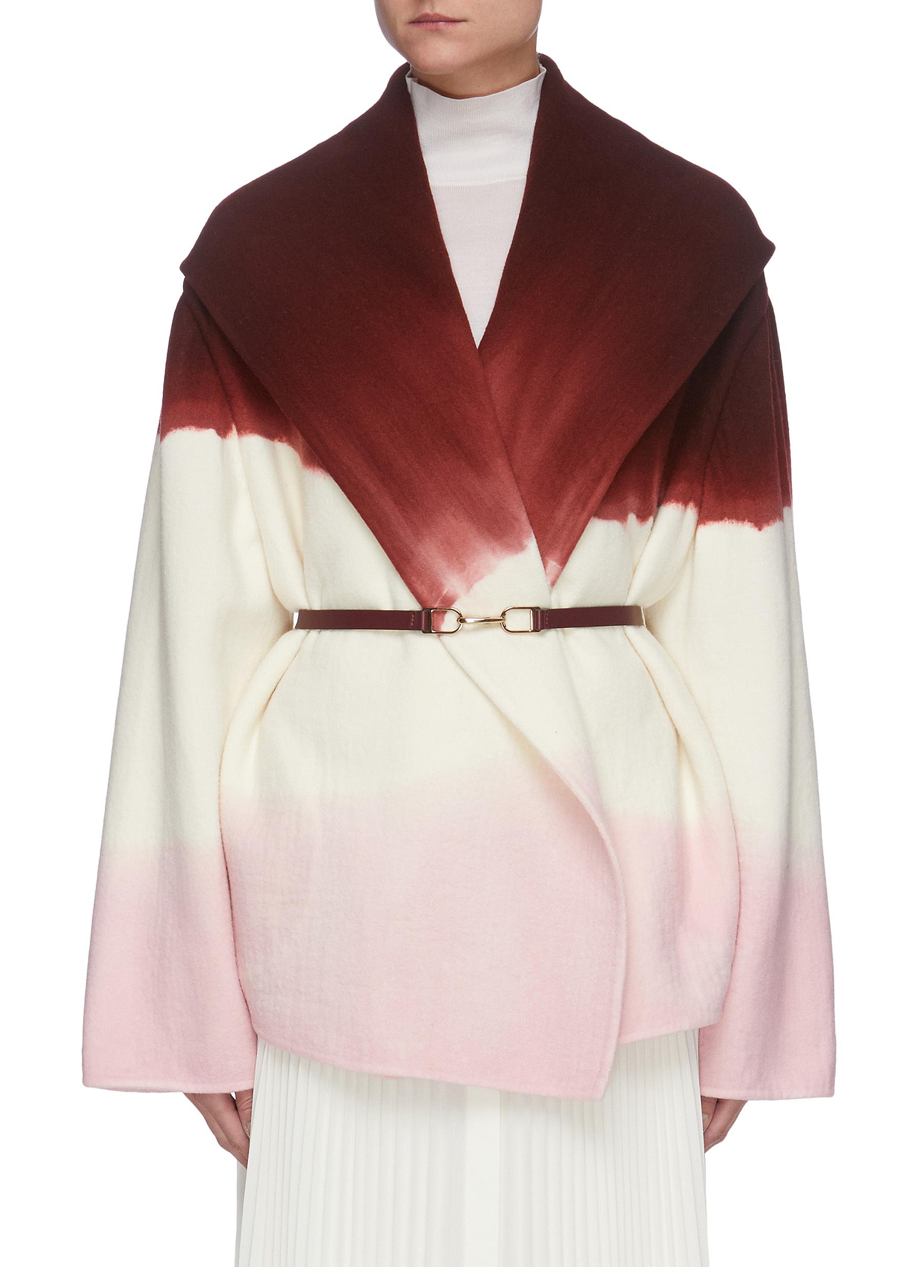 GABRIELA HEARST X LANE CRAWFORD 170TH COLLECTION 'HARRIS' DIP-DYED CASHMERE WRAP JACKET