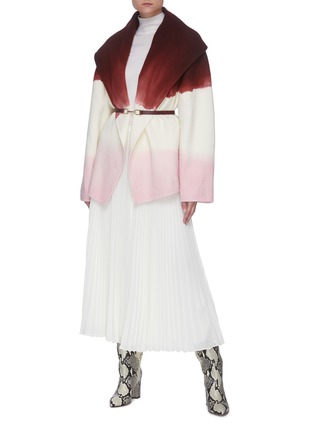 Figure View - Click To Enlarge - GABRIELA HEARST - x Lane Crawford 170th Collection 'Harris' dip-dyed cashmere wrap jacket