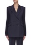 Main View - Click To Enlarge - GABRIELA HEARST - x Lane Crawford 170th Collection 'Angela' ribbed cashmere sleeve blazer