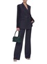Figure View - Click To Enlarge - GABRIELA HEARST - x Lane Crawford 170th Collection 'Angela' ribbed cashmere sleeve blazer