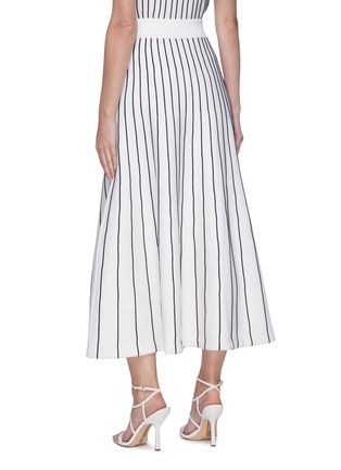 Back View - Click To Enlarge - GABRIELA HEARST - x Lane Crawford 170th Collection 'Geanne' striped midi skirt