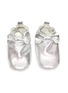 Figure View - Click To Enlarge - PATT'TOUCH - Alice' Bow Detail Elastic Collar Infant Leather Slippers