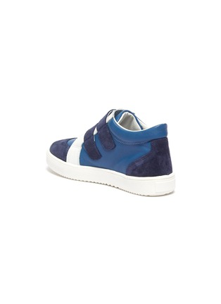 Detail View - Click To Enlarge - PATT'TOUCH - Armel' Double Velcro Strap Kids Leather Sneakers