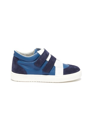 Main View - Click To Enlarge - PATT'TOUCH - Armel' Double Velcro Strap Kids Leather Sneakers