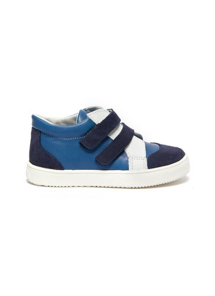 Main View - Click To Enlarge - PATT'TOUCH - Armel' Double Velcro Strap Toddler Leather Sneakers