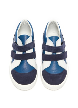 Figure View - Click To Enlarge - PATT'TOUCH - Armel' Double Velcro Strap Toddler Leather Sneakers
