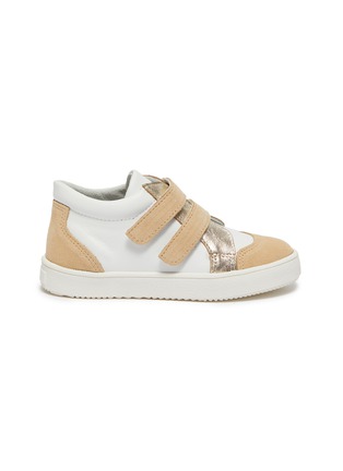 Main View - Click To Enlarge - PATT'TOUCH - 'Armel' Double Velcro Strap Toddler Leather Sneakers