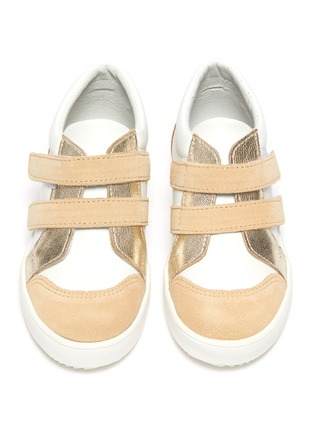 Figure View - Click To Enlarge - PATT'TOUCH - 'Armel' Double Velcro Strap Toddler Leather Sneakers