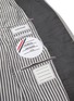 Detail View - Click To Enlarge - THOM BROWNE  - x Lane Crawford hand embroidered rib trim suit
