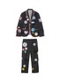 Main View - Click To Enlarge - THOM BROWNE  - x Lane Crawford hand embroidered bicolour trim suit