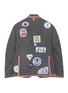 Back View - Click To Enlarge - THOM BROWNE  - x Lane Crawford hand embroidered bicolour trim suit