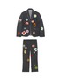 Main View - Click To Enlarge - THOM BROWNE  - x Lane Crawford hand embroidered rib trim suit