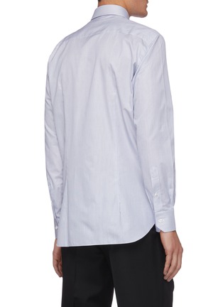 Back View - Click To Enlarge - BRIONI - Pinstripe button down shirt