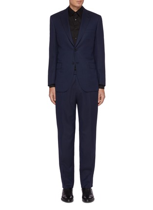Main View - Click To Enlarge - BRIONI - Notch Lapel Single Breast Wool Suit