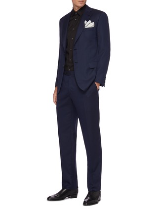 Figure View - Click To Enlarge - BRIONI - Notch Lapel Single Breast Wool Suit