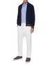 Figure View - Click To Enlarge - BRUNELLO CUCINELLI - Spread collar cotton twill shirt
