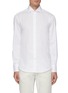 Main View - Click To Enlarge - BRUNELLO CUCINELLI - Spread collar cotton twill shirt