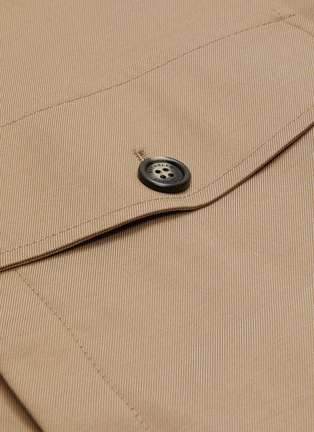  - BRUNELLO CUCINELLI - Contrast Cuff Flap Pocket Zip Up Wool Cotton Blend Jacket