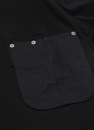  - SACAI - Chest patch pocket bilayer long sleeve T-shirt