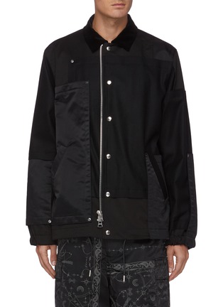 Main View - Click To Enlarge - SACAI - Collection Panel zip front blouson