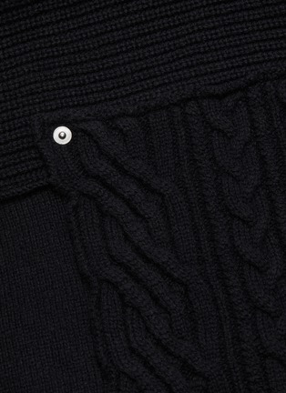  - SACAI - Panel cable knit sweater