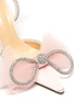 Detail View - Click To Enlarge - MACH & MACH - Double crystal tulle bow satin pumps