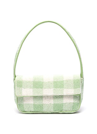 Main View - Click To Enlarge - STAUD - Tommy' beaded check print shoulder bag