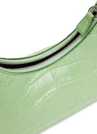 Detail View - Click To Enlarge - STAUD - Scotty' Top Handle Croc Embossed Leather Shoulder Bag