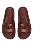 Detail View - Click To Enlarge - PEDDER RED - 'CAMILLE' Intertwine Loop Leather Flat Slides