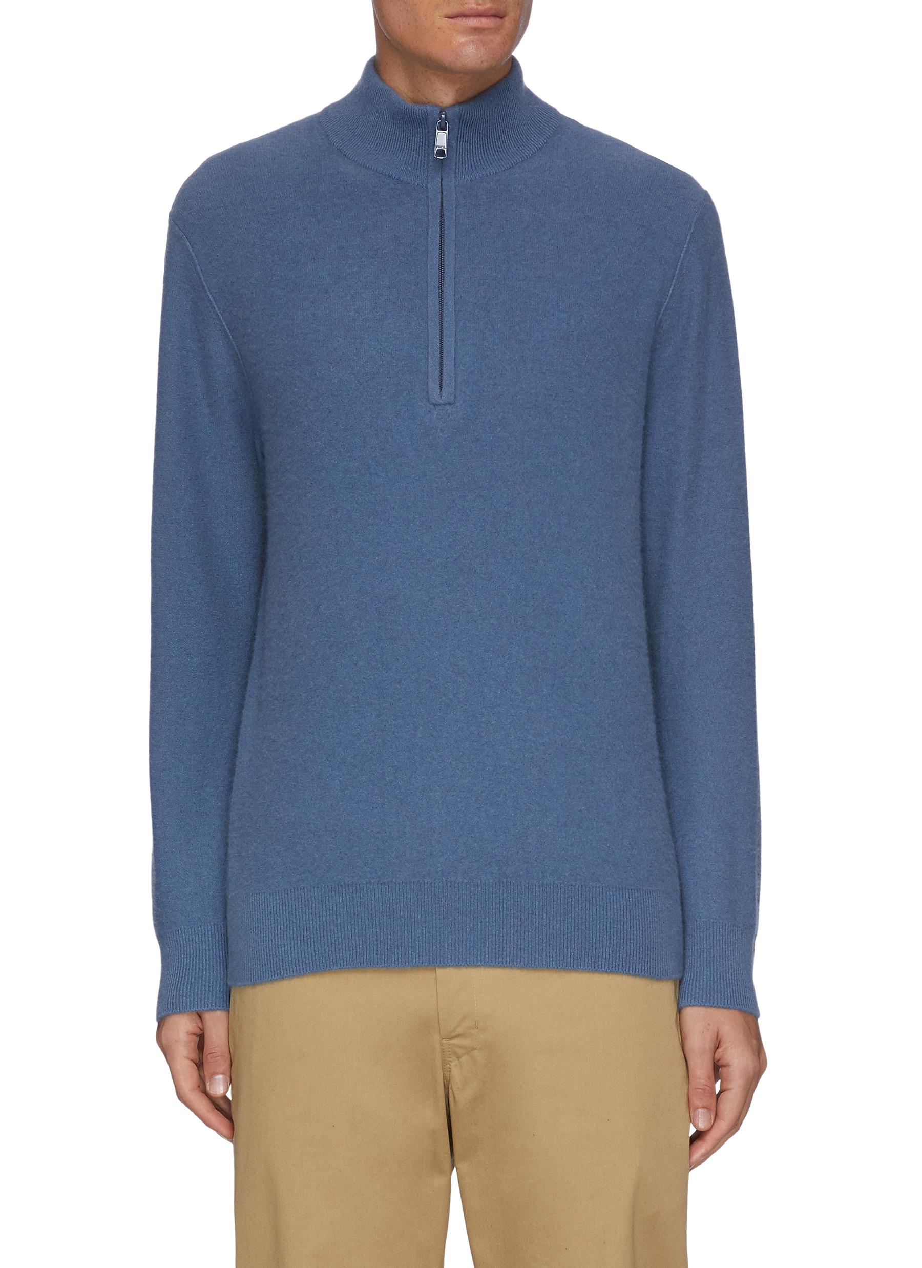 mock neck cashmere sweater