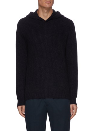 Main View - Click To Enlarge - VINCE - Waffle Knit Cashmere Hoodie