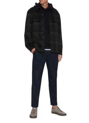 Figure View - Click To Enlarge - VINCE - Waffle Knit Cashmere Hoodie